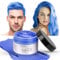 LOPHE Temporäre Haarwachs, Waschbares Haarfarbe Wachs für Männer Frauen, Haarwachs Frisur Farbstoff Schlamm, Natürliche Matte Frisur für Party, Cosplay & Halloween-100g (Blau)