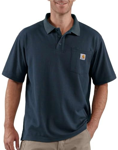 Carhartt Herren Loose Fit Midweight Short-Sleeve Pocket Polo Mittelschweres, kurzärmeliges Poloshirt mit Taschen und Taschen (1er Pack)