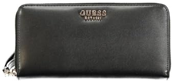 GUESS Laurel SLG Large Zip Around, Wallet Women, Noir, Taille Unique