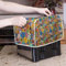 Poceacles Colorful Floral Print Toaster Covers 4 Slice Wide Slot Dustproof Fingerprint Protectors and Greasy Protection Anti-sputtering Women Gift, M