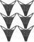 ALL OF ME 6er Pack G String Tanga Damen Spitze Unterhosen Sexy Unterwäsche Dessous Frauen Lace Underwear Women Panties Mehrpack S-XL,B-6,S