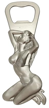 Magnetic Bottle Beer Opener, Church Key Can Punch, Vintage Old-Fashion Mermaid Funny, Solid Reliable for Juice Soda Cap Lift, Fridge Refrigerator Decoration, Bartender Restaurant Party Kitchen Travel