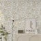 LiKiLiKi 44cm x 3m White and Gold Floral Wallpaper Vintage Self Adhesive Wallpaper Contact Paper Removable and Waterproof Wallpaper for Bedroom Living Room Peel and Stick Cabinet