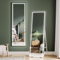 Dripex Miroir sur Pied LED 130X40cm, Miroir Mural avec éclairage, Miroir LED sur Pied, Grand Miroir intégral, 3 Réglables Couleur avec Interrupteur Tactile, pour Chambre à Coucher Salon Blanc