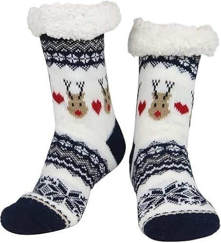 Woplagyreat Decoration Noel Chaussette Cadeau Chaussettes Homme Femme Décorations De Noël Décoration Cadeaux Chaude Antidérapantes Chausson Chaudes Thermiques Hiver Christmas