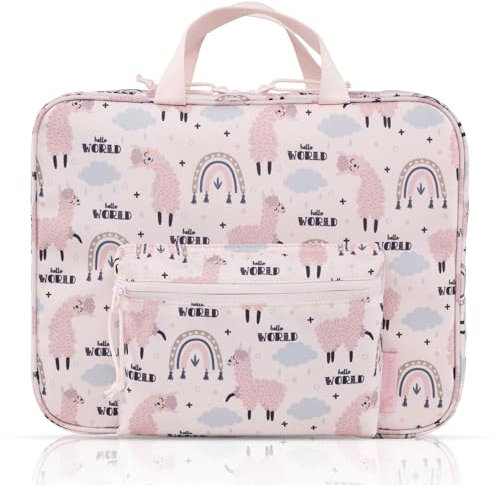 TA Trend Atelier Aufbewahrungs-/Transport-Tasche für tiptoi Bücher, Stift und Zubehör (Rosa-Lama)