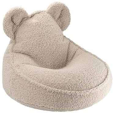 Wigiwama – Sitzsackbär – 70x60x42 cm – OEKO-TEX®-zertifiziert – Abnehmbarer Bezug – Keks