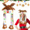 Rentier Mütze Mit Beweglichen Ohren, Weihnachtsmütze Led Mit Rentier Ohren, Weihnachtsmann Plüsch Hut, Lustige Kopfbedeckung Weihnachten, Weihnachten Karneval Party Geschenk für Damen Mädchen Kinder