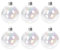 tkerinse 6 Stück schillernde Ornamente, Weihnachtskugeln, DIY-Bubble-Topf, Halloween-Kessel, Dekoration, transparente Kunststoff-Ornamente zum Basteln, Weihnachtsbaumschmuck, Blasen-Ornamente