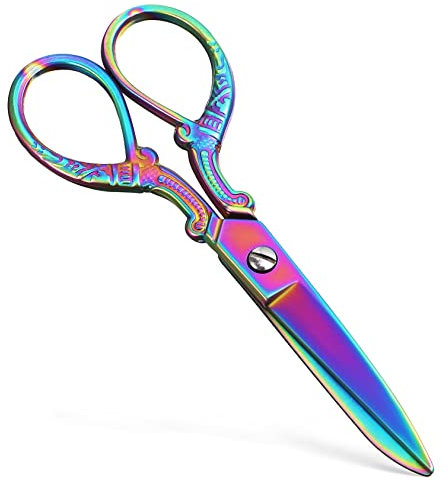 PHENOFICE Forbici Da Sartoria in Acciaio Per Tessuti Forbici Professionali Colorate Per Cucito e Fai Da Te Adatte Per Casa e Ufficio