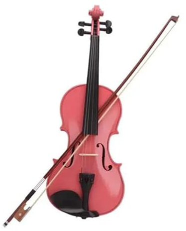 Anfänger Geige 1/8 Rosa Akustische Massivholz-Violine Mit Koffer Und Bogen Geeignet Für Anfänger