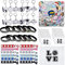 Anprola Volleyball-Partygeschenke, Sportgeschenke, inklusive Volleyball-Schlüsselanhänger, Silikon-Armbänder, Haargummis, Goodie-Taschen und Aufkleber für Volleyball-Mottoparty-Zubehör, Dekorationen