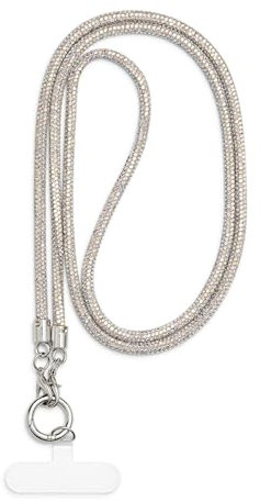 AOKSUNOVA Handykette Glitzer Schlüsselband Lanyard Handyband zum Umhängen Bunt