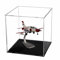 Vitrine en acrylique transparent avec socle noir, 50 x 50 x 55 cm, vitrine de collection pour figurines d'action, jouets, objets de collection, protection contre la poussière, pour salon, chambre à