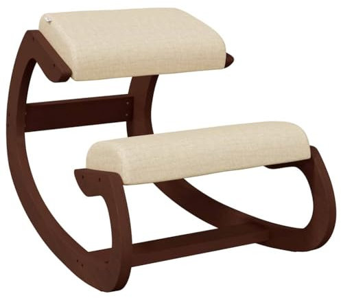 Generico Kangqiling Kniebank Creme, 55 x 84 x 55 cm, Birkensperrholz, creme, 110333