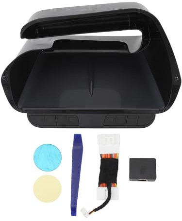 Boîte de rangement Brillxa, plateau organisateur console centrale avec 8 boutons intelligents, boîte de rangement shboard, voiture sous l'écran de la boîte