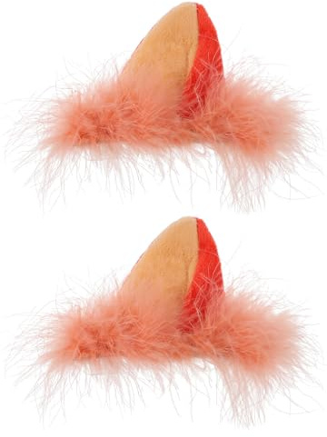 MAGICLULU Helm Fuchs Ohren, Lustig Motorradhelm Zubehör für Damen Kinder | Selbstklebende Helmverzierung Abnehmbare für Ski & Motorradhelm, Cute Helmaufsatz Halt Skihelm Accessoires, für Helm Dekor