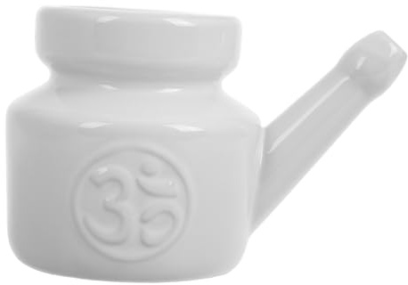 OUNONA Keramische Nasenspülflasche 350 Ml Manuelle Nasendusche Aus Keramik Sanfte Nasenreinigung Für Erwachsene Und Yoga Sichere Sinusspülung Zur Nasengesundheit