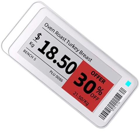 Elektronisches Regaletikett – drahtlose magnetische intelligente Signalisierung, digitales Preisschild, elektrisches Steuerungsetikett, wiederverwendbarer Clip-Halter |