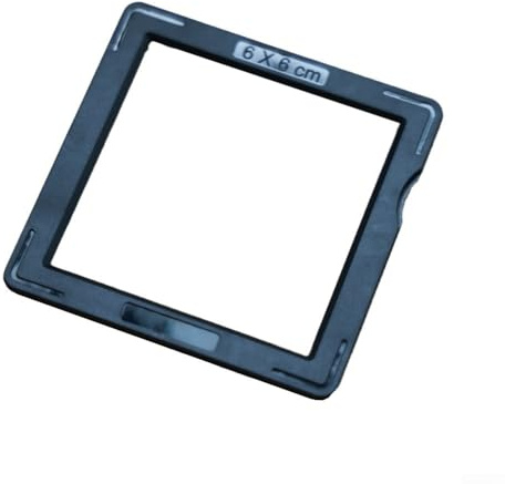 RiseNova 120 Film-Negativhalter, 6 x 6 Format, 50 Paar robuste ABS-Diarahmen für 60 x 60 mm Negative, sicherer schwarz-weißer Aufbewahrungs-Organizer für Fotografen (schwarz)