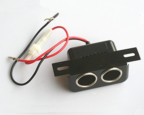 Auto PKW KFZ Einbau Steckdose 12V Zigarettenanzünder 2 Fach Buchse Verteiler