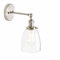 Pathson Réglable Applique Verre Cloche Abat-jour Luminaire Rétro Industrial Lampe Murale Rétro Eclairage Argent