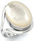 Jeweloporium 925 Sterling Silber Ringe für Frauen Größe 57(18.1) Weiß Echt Perlmutt mit Stein Jahrgang Silber Ringe Freundschaftstag Geschenk Solitär Schmuck