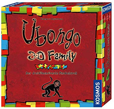 Kosmos 694258, Ubongo 3-D Family, Der dreidimensionale Knobelspaß, Gesellschaftsspiel, Familienspiel, Brettspiel: 1-4 Personen ab 8 Jahren