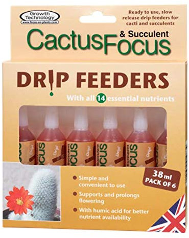 Growth Technology GTCFD6 Cactus & Succulent Focus Drip Feeders (6 x 38ml Pack)