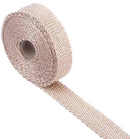 Hitzeschutzband,Envoltura térmica de escape-Duokon 5M Auto Auspuff Wärmefolie, Isolierband Auspuff Wärmedämmung Standard Titan