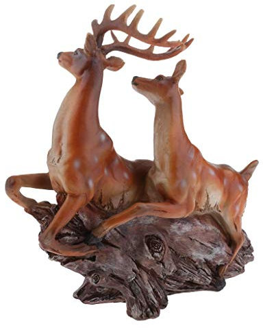 Backbayia Dekofigur Hirsch Sika Ruhe, Dekoration für Garten, Tiere, Skulptur, Büro, Dekoration, Handwerk, Geschenk
