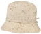 Lipodo Flowers Stoffhut Damen - Sommerhut Leinen - Leinenhut mit Schleife und Garniturband - Damenhut mit Blumenmuster - Sonnenhut Frühjahr/Sommer beige S (55-56 cm)