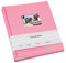 Semikolon 360348 Foto-Album Medium Finestra - 21,6x25,5 cm - 80 Seiten cremefarben, für 160 Fotos - flamingo pink
