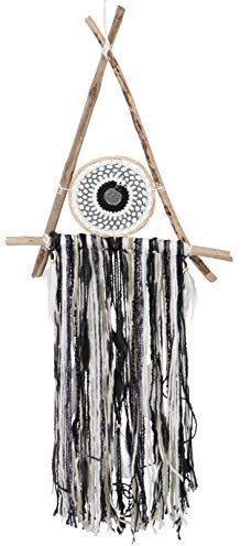GURU SHOP Traumfänger Boho Dreieck - Natur, 90x40x3 cm