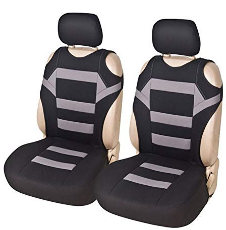 Liery Autositzbezüge 2 Teilesatz Universal Autositzbezüge Mesh Innenzubehör T Shirt Design Vorne Autositzbezug Für Auto/LKW/Van Sitzbezüge Auto