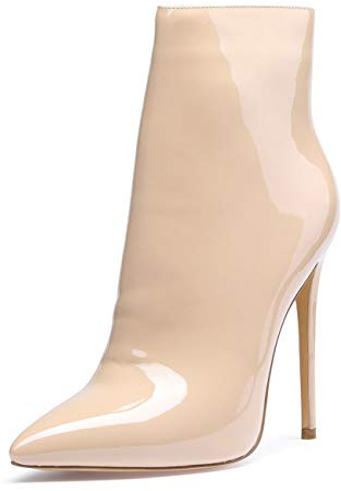 Castamere Polacchine Donna Stivali Cerniera Tacco a Spillo 12CM