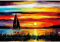 Moruska Sailing Boat at Sunrise Puzzles for Adults 1000 Piece Wooden Jigsaw Puzzle Beautiful Fine Art Puzzles