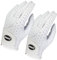 Dega Golf-Handschuhe aus 100 % Cabretta-Leder, für Damen, linke Hand, weicher Griff, Weiß, Größe L