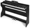 MUSTAR Digital Piano 88 Weighted Keys, Full Size 88 Key Piano Keyboard Semi Weighted, Home Electric Piano with Furniture Stand and Triple Pedal, Music Stand, USB MIDI, Black