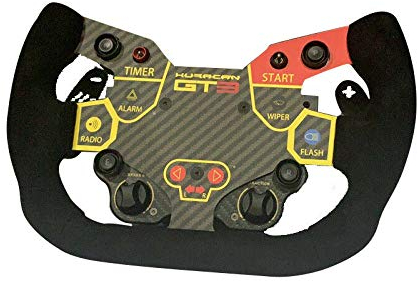 Obokidly Simulator DIY Lenkrad-Modifikationsteil für Thrustmaster T300RS/GT Lamborghini Simagic Kohlefaser mit Stick (für SIMAGIC Lamborghini)