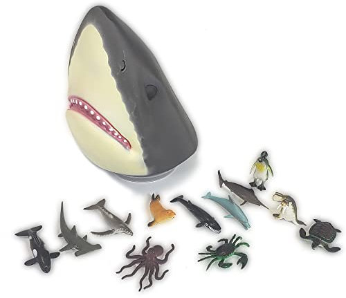 HGL SV21305 Petit Pot à tête de Requin Motifs Assortis
