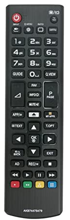 AULCMEET AKB74475479 - Telecomando di ricambio compatibile con LG OLED Smart TV 42LB5700 42LB570V 42LB5800 42LN5708 42LN575S 43LH5100 43LH510V 32LW340C 39LB570V 39LB5800 39LN575S 42LB580V 42LB585V