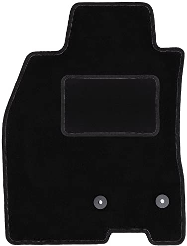 Wielganizator Tapis de Sol en Velours pour Renault Megane III (2008-2015) Hatchback, Coupe, Grandtour, Combi côté conducteur, Tapis de Sol en Velours Noir 1 pièce – Ajustement Parfait