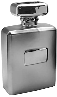 GILDE Keramik Vase Flacon „Milano“, silberfarben, Höhe 22cm