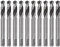 HARFINGTON 10pcs High-Speed Steel Drill Bits 5mmx55mm for Hole Saws Arbor Drill Bit Replacement Thick Metal Cutting