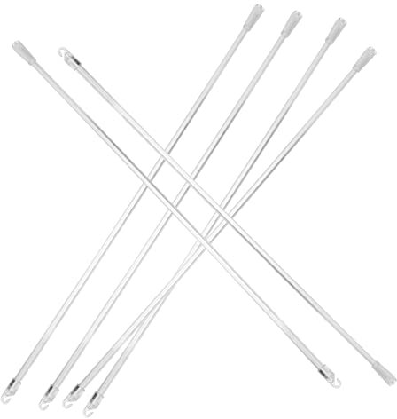 Alipis 6 Pezzi Per Veneziane Lamelle Cieche Verticali Bacchetta Cieca Con Gancio Sostituzione Della Bacchetta Delle Tende Chiara Bacchetta Cieca Acrilico Tirante Per Tende