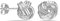 LeCalla Sterling Silber Love Knoten Ohrstecker Schmuck leichtes italienisches Design verflochtene Liebe Knoten Ohrring für Frauen