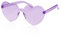 Rumyve 1 Piece Heart Shape Sunglasses - Womens Fashion Multicolor Rimless Heart-shaped Glasses Ladies Shades