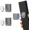 FIDWALL Magnetic Remote Control Holder Wall Mount, Innovative Slot Design for Effortless Organization of Home, Office, and School Supplies - Organize and Fix Remotes with Ease (Gray, 2 pack)