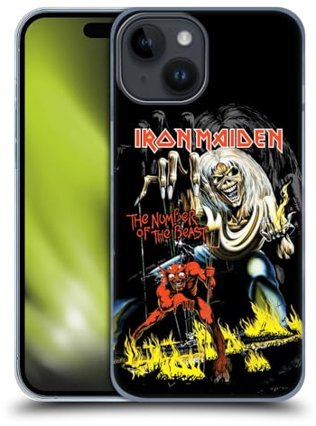 Head Case Designs Offizielle Iron Maiden NOTB Plattencover Harte Rueckseiten Handyhülle Hülle Huelle kompatibel mit Apple iPhone 15